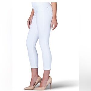 Rock & Republic Fever Crop Bright White Jeans Women's Size 10 Stretch Denim EUC